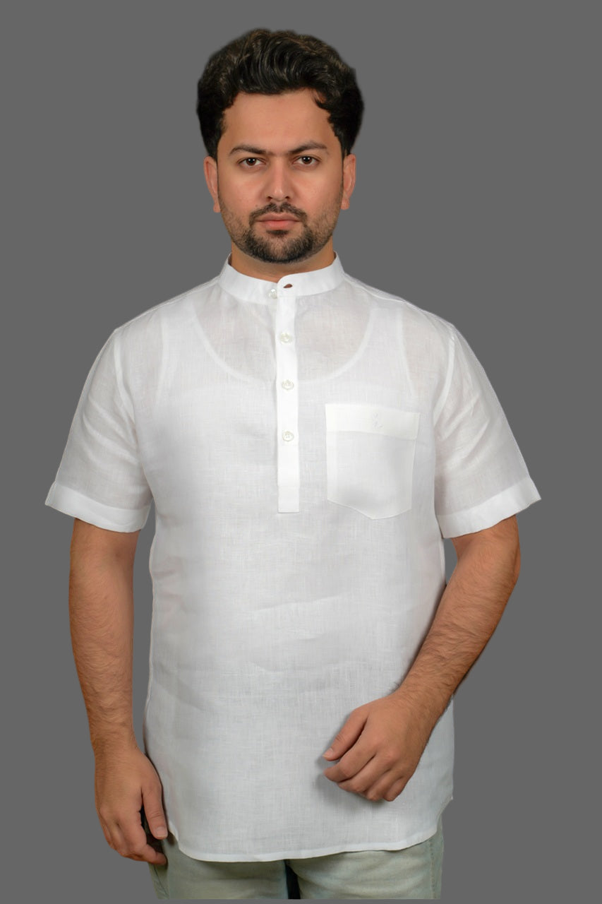 Kurta Linen Shirt Half Sleeve