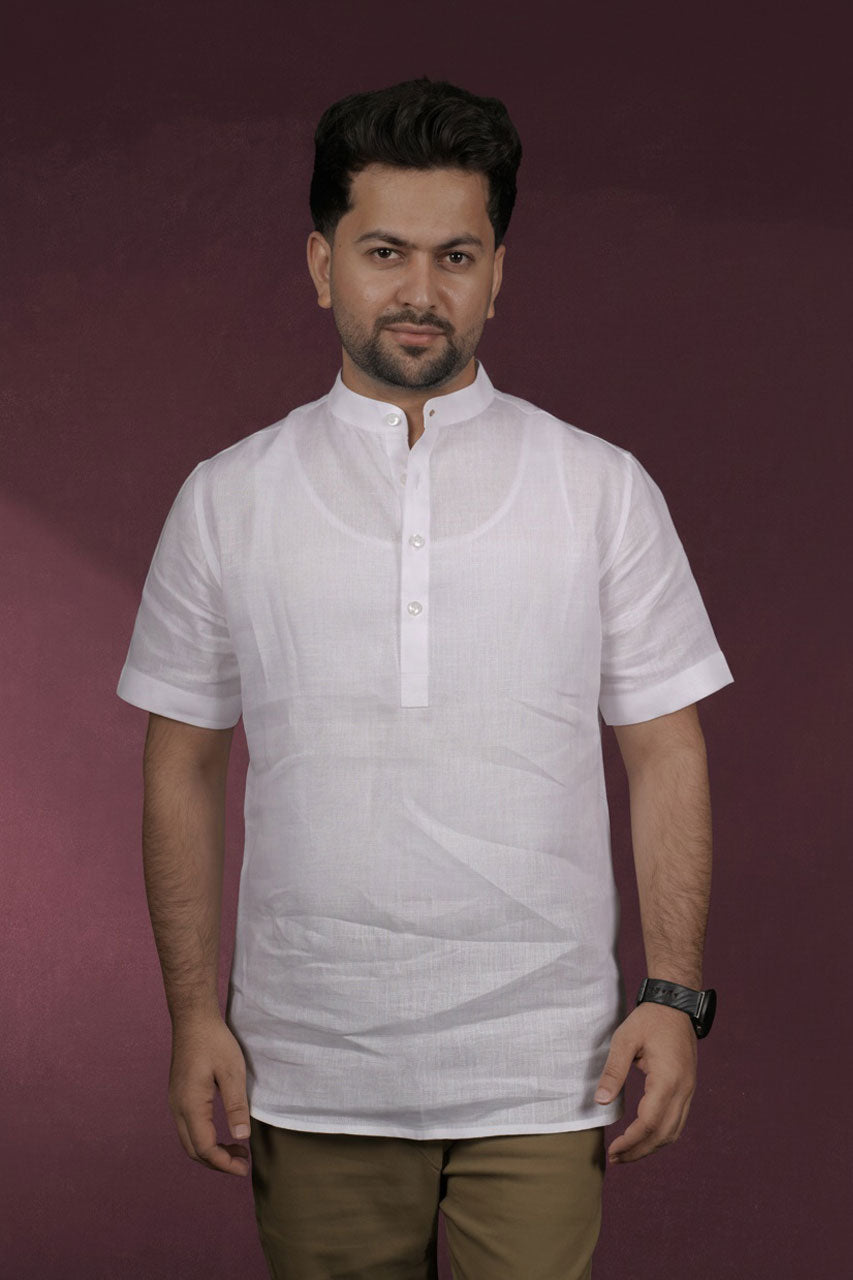 Kurta Linen Shirt Half Sleeve