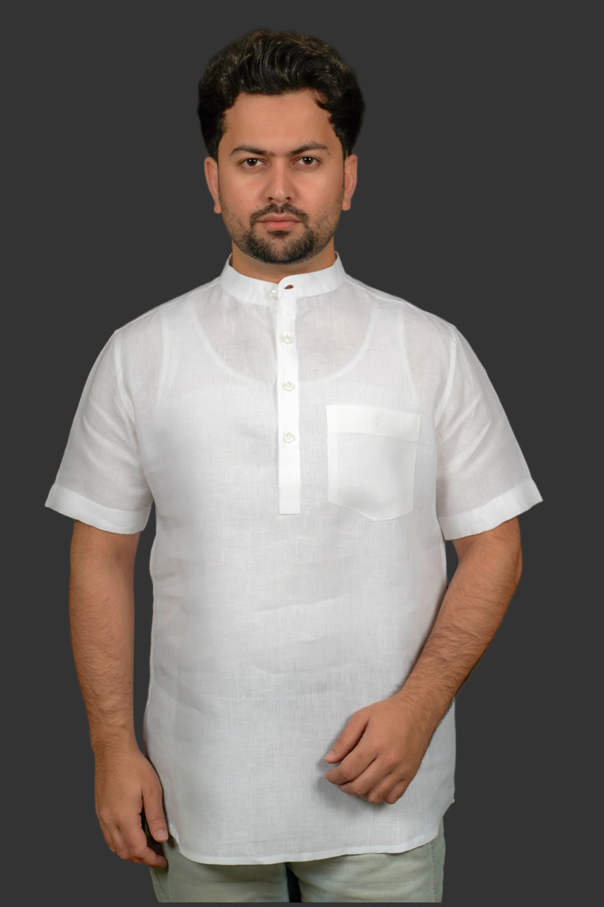 Kurta Linen Shirt Half Sleeve